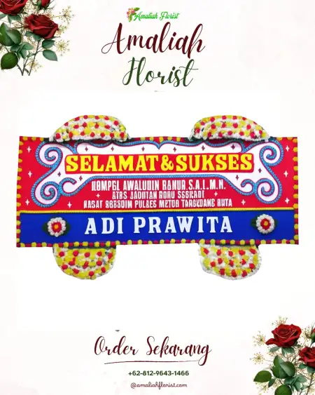 Papan Bunga Ucapan Selamat Bangka